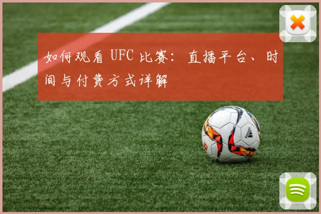 如何观看 UFC 比赛：直播平台、时间与付费方式详解